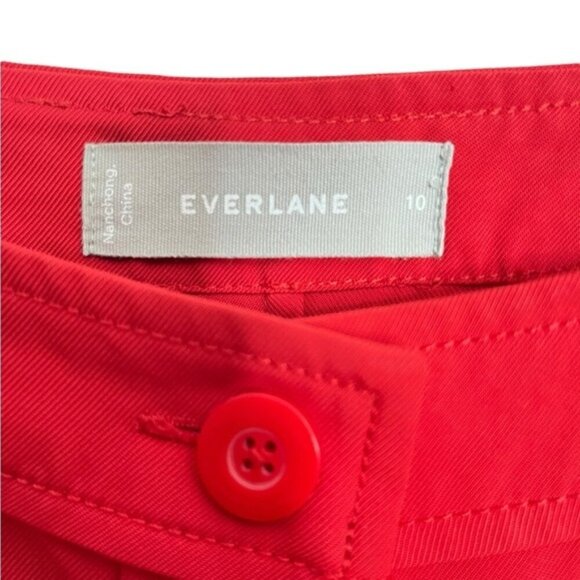 Everlane Goweave Picnic Dress in Haute Red Women Size 10 - Picture 6 of 8